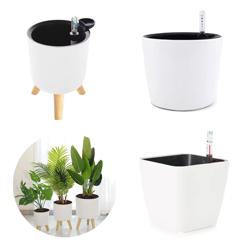 Self Watering Insert - 1PC Indoor Plastic Flowerpot Self Watering