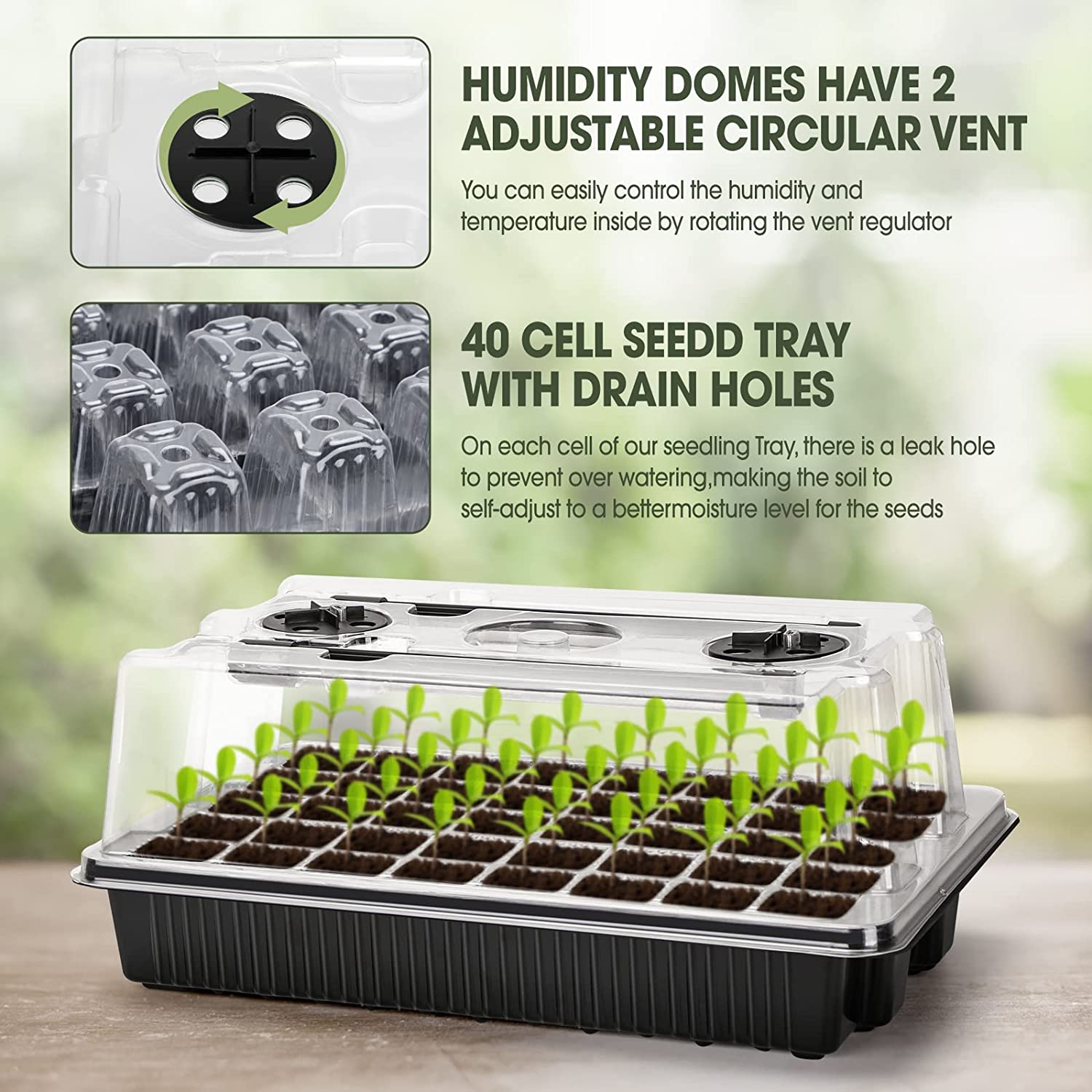 【Best 】1 Set, Seed Starter Tra - Humidity Dome Kit review and price