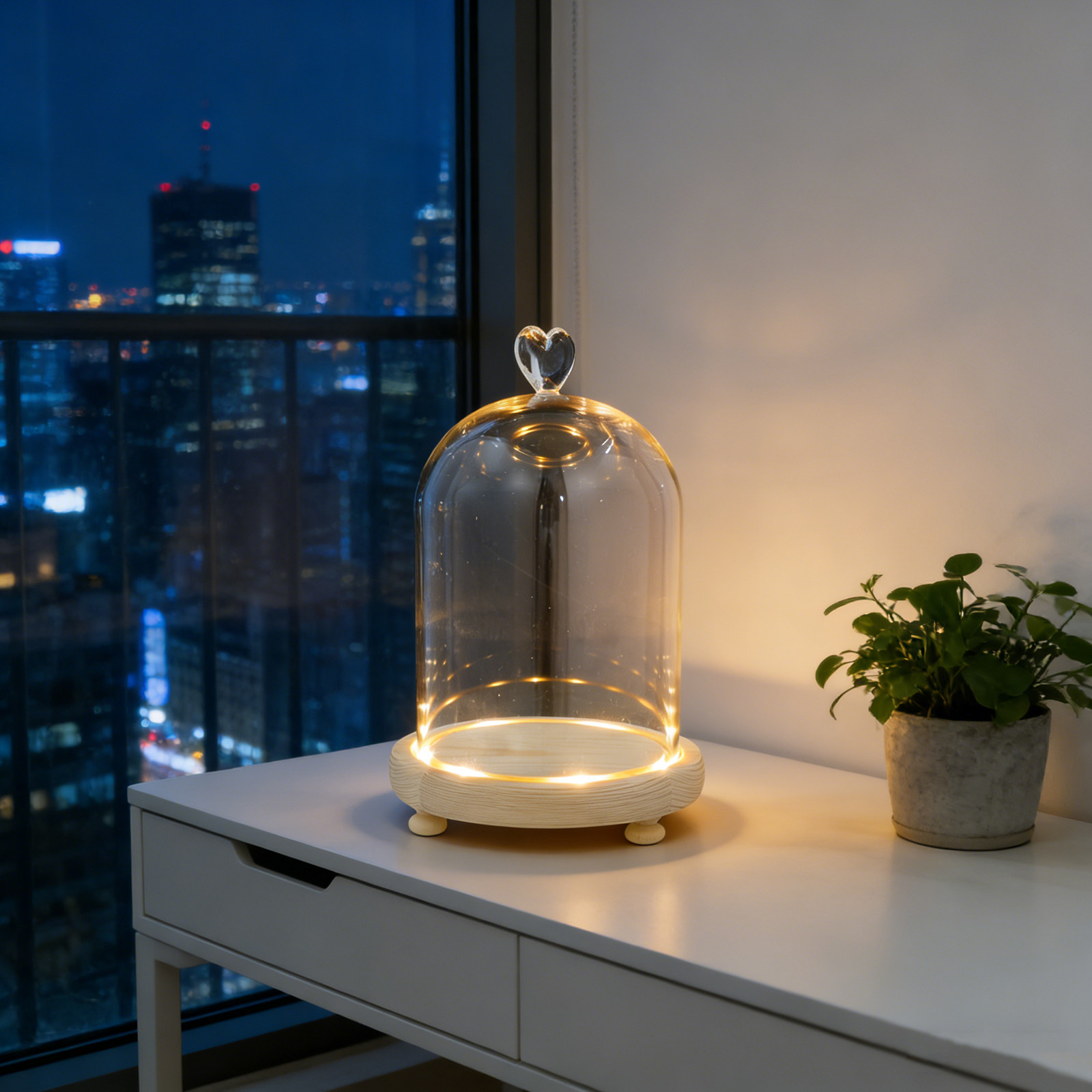 Heart Shaped Glass Dome Cloche - Plastic Dome Clear review and price