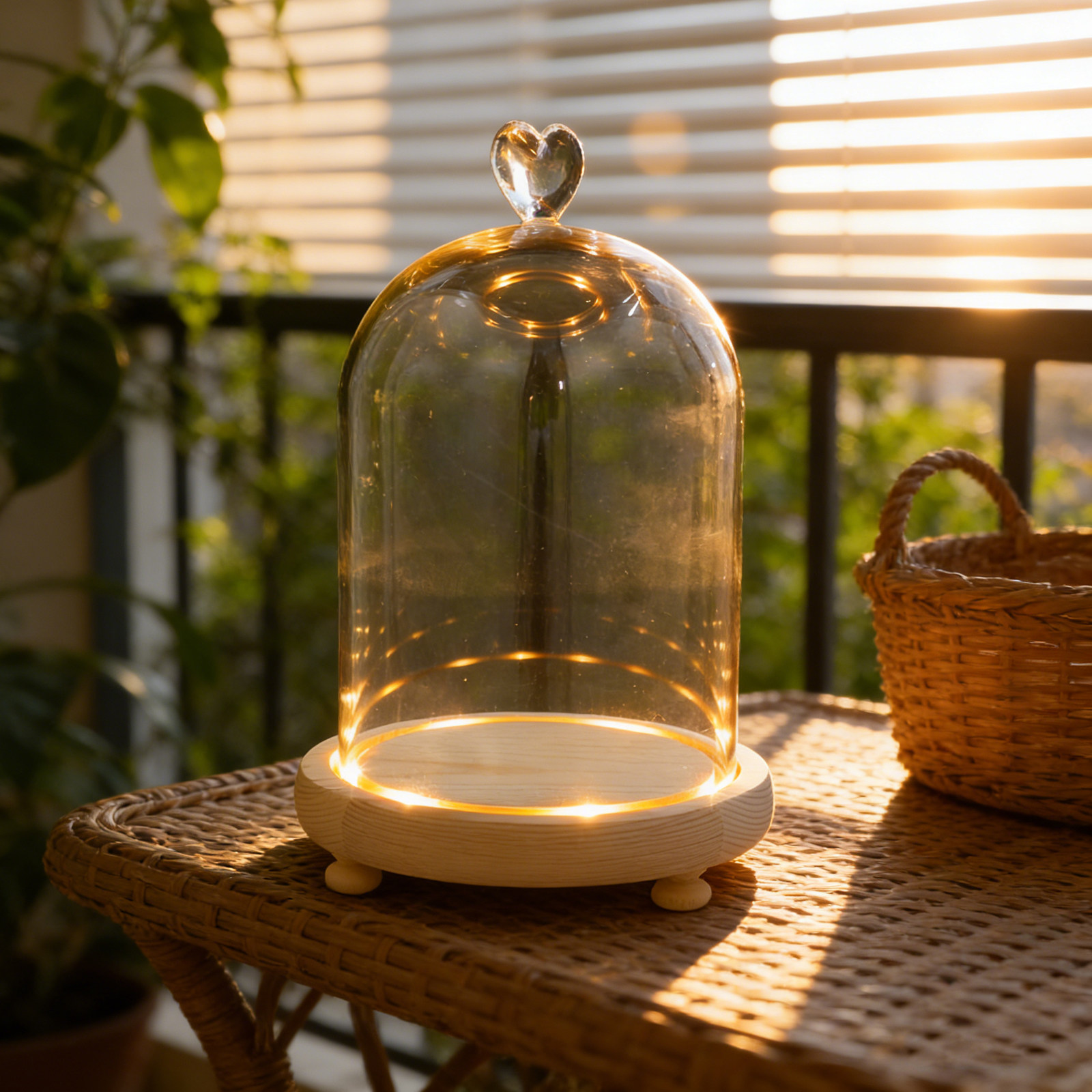 Heart Shaped Glass Dome Cloche - Plastic Dome Clear review and price
