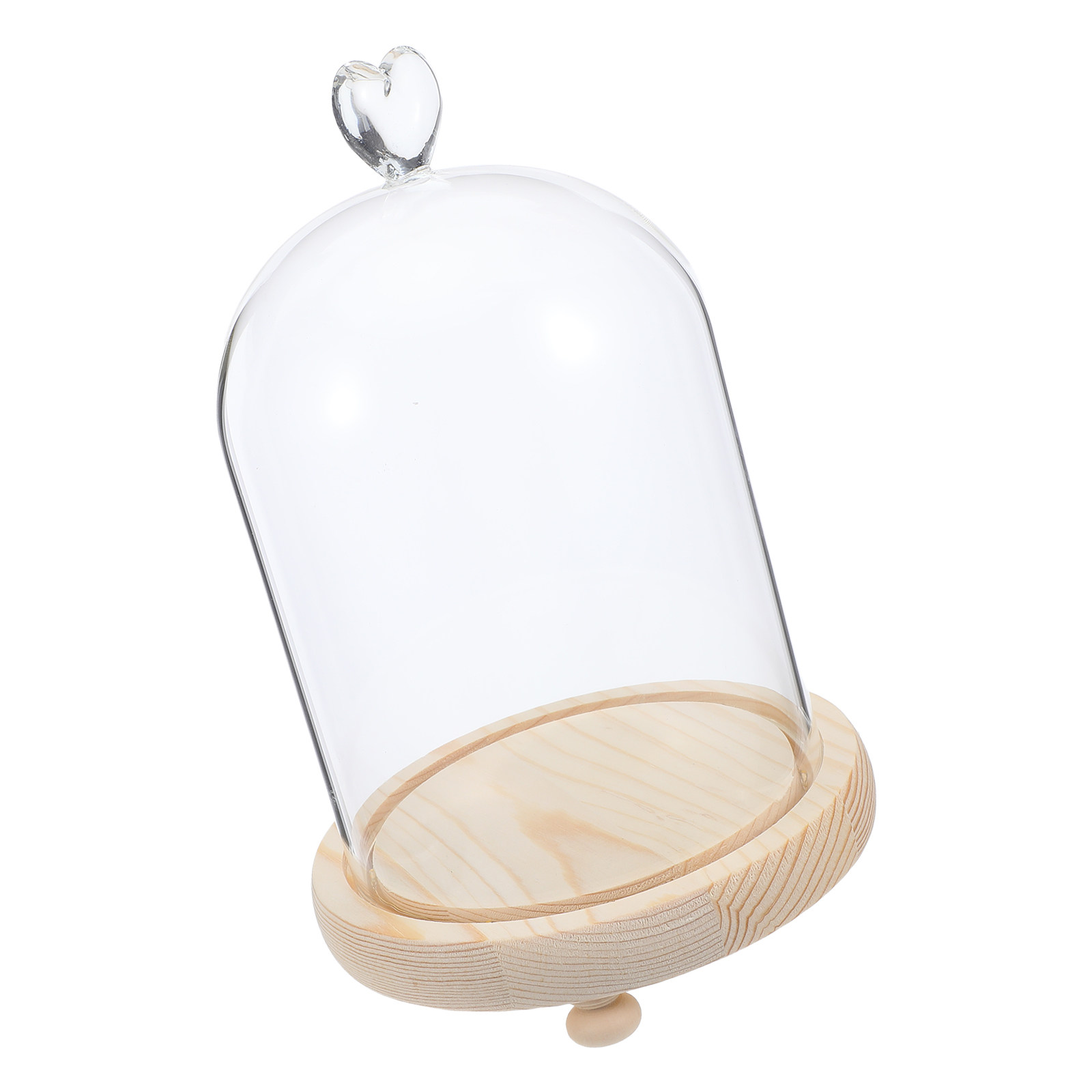 Heart Shaped Glass Dome Cloche - Plastic Dome Clear review and price