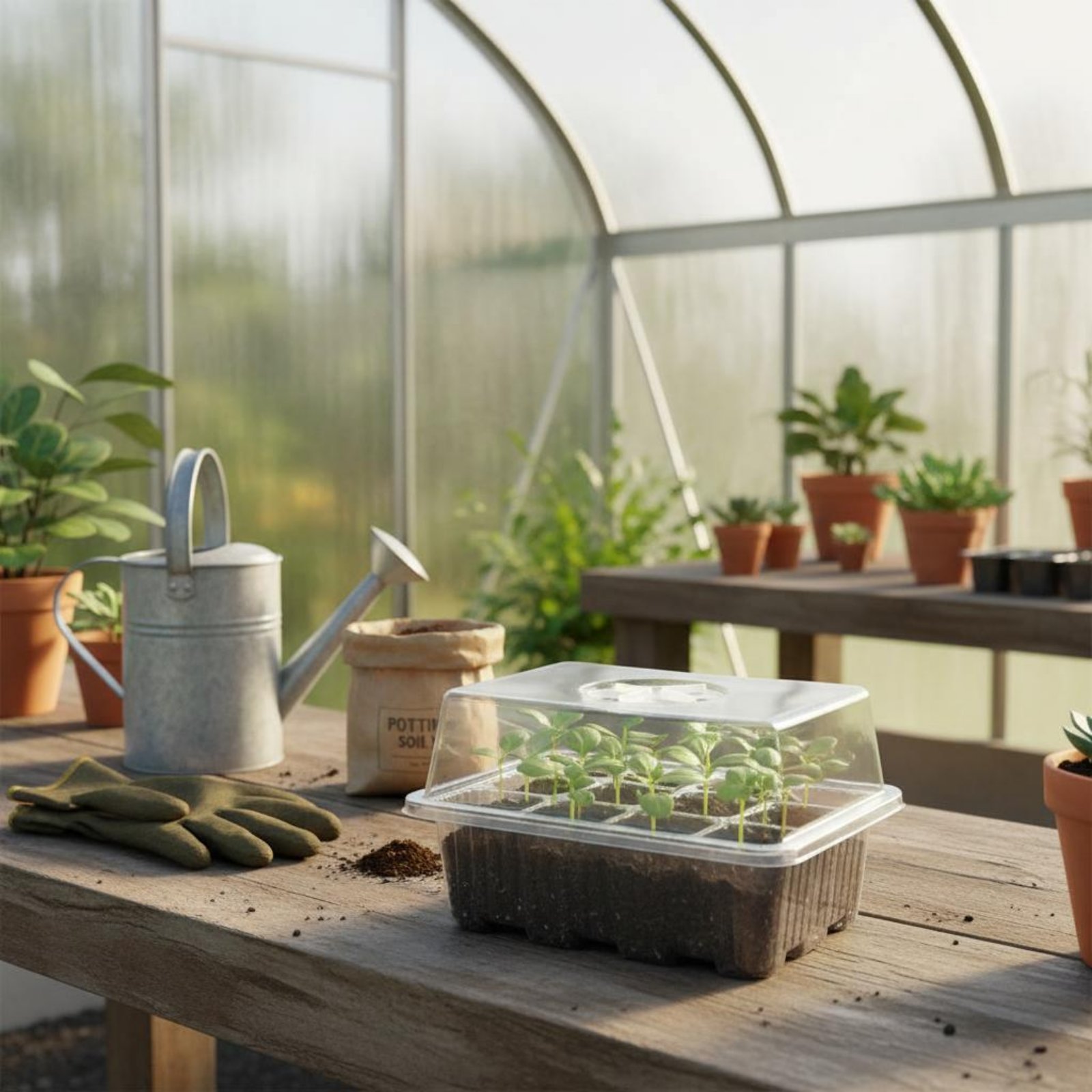 12 Compartment Germination Tra - Humidity Dome Kit review and price