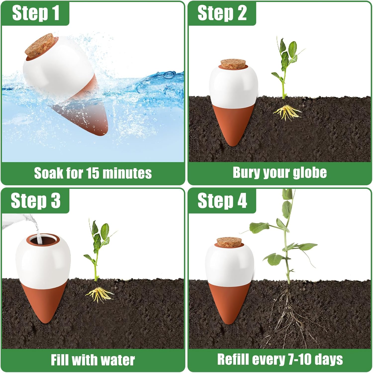 Terracotta Watering Spikes,Sel - Self Watering Insert review and price