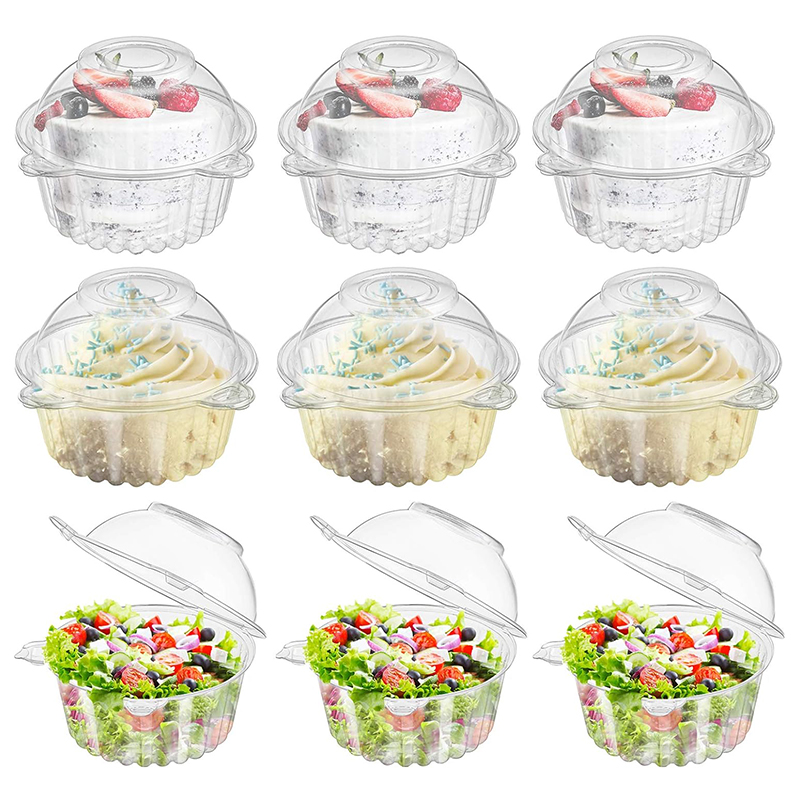 10pcs Cupcake Packaging Boxes  - Plastic Dome Clear review and price