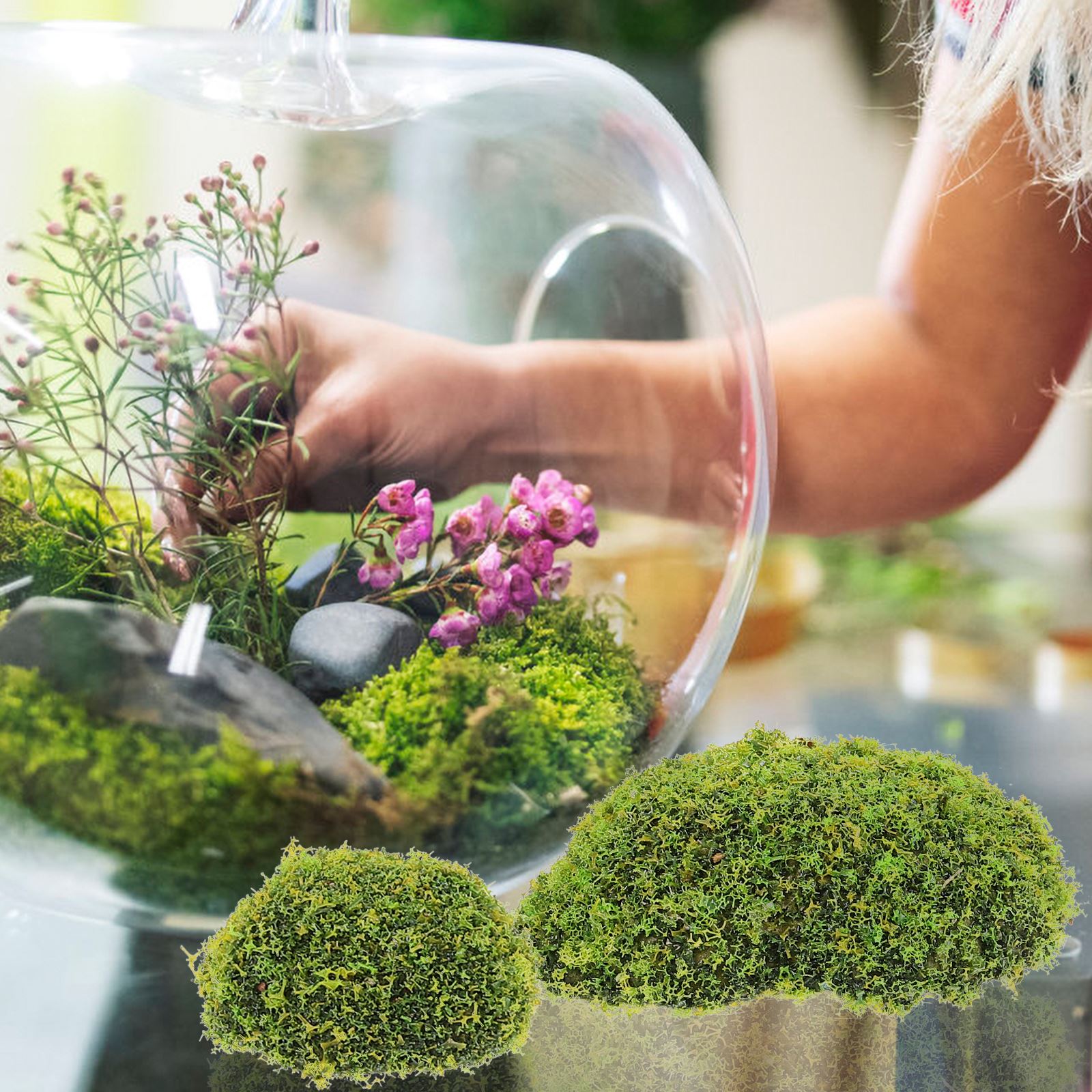 12pcs Artificial Moss RocksFak - Sphagnum Moss Dry review and price