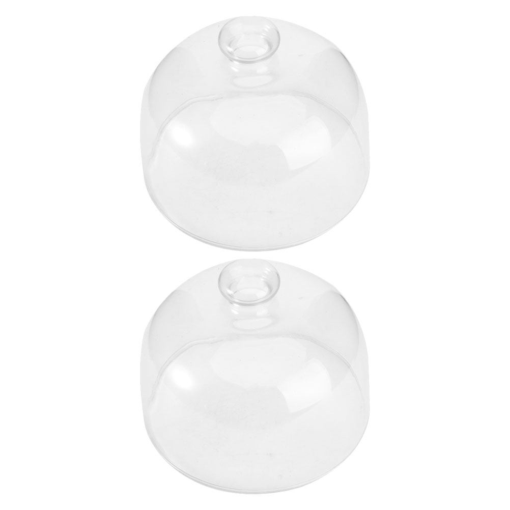 2Pcs Transparent Glass Cake Do - Plastic Dome Clear review and price